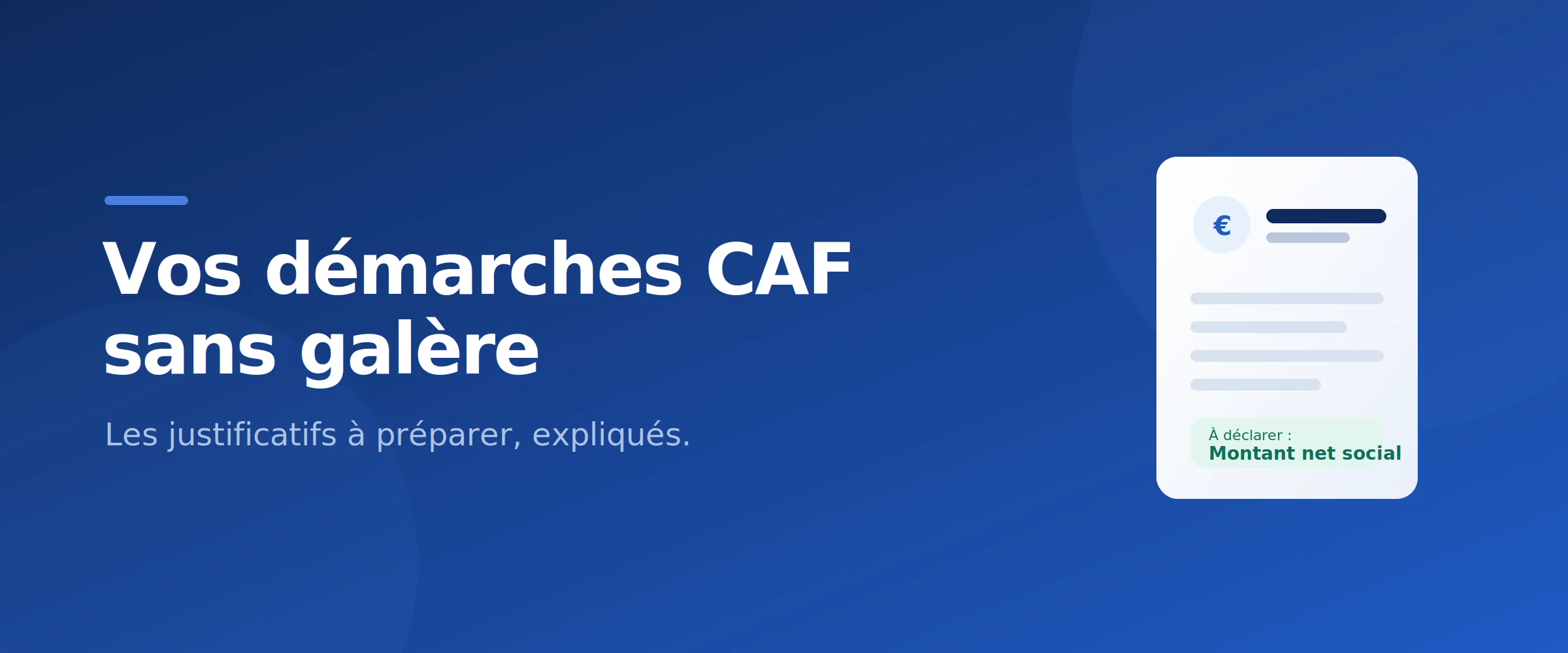 Démarches CAF : les documents et justificatifs à préparer