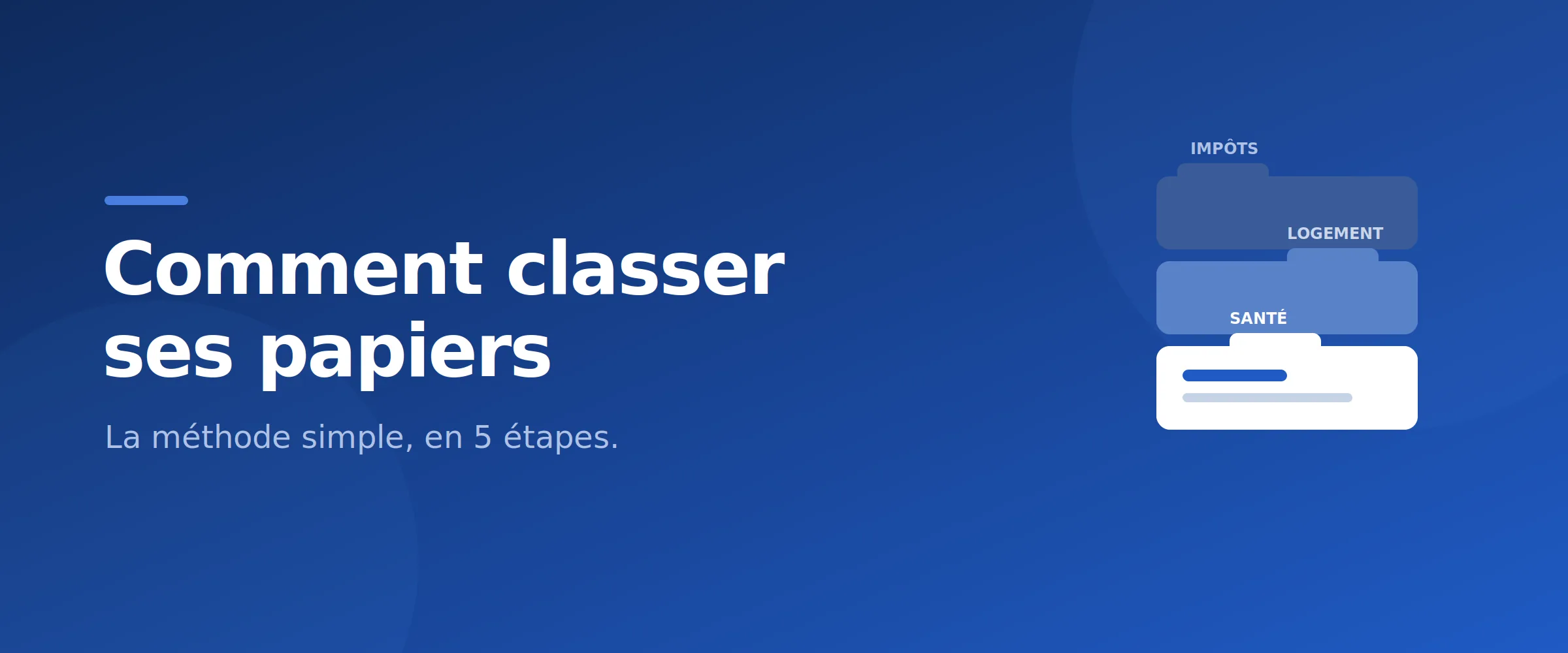 Comment classer ses papiers : la méthode en 5 étapes