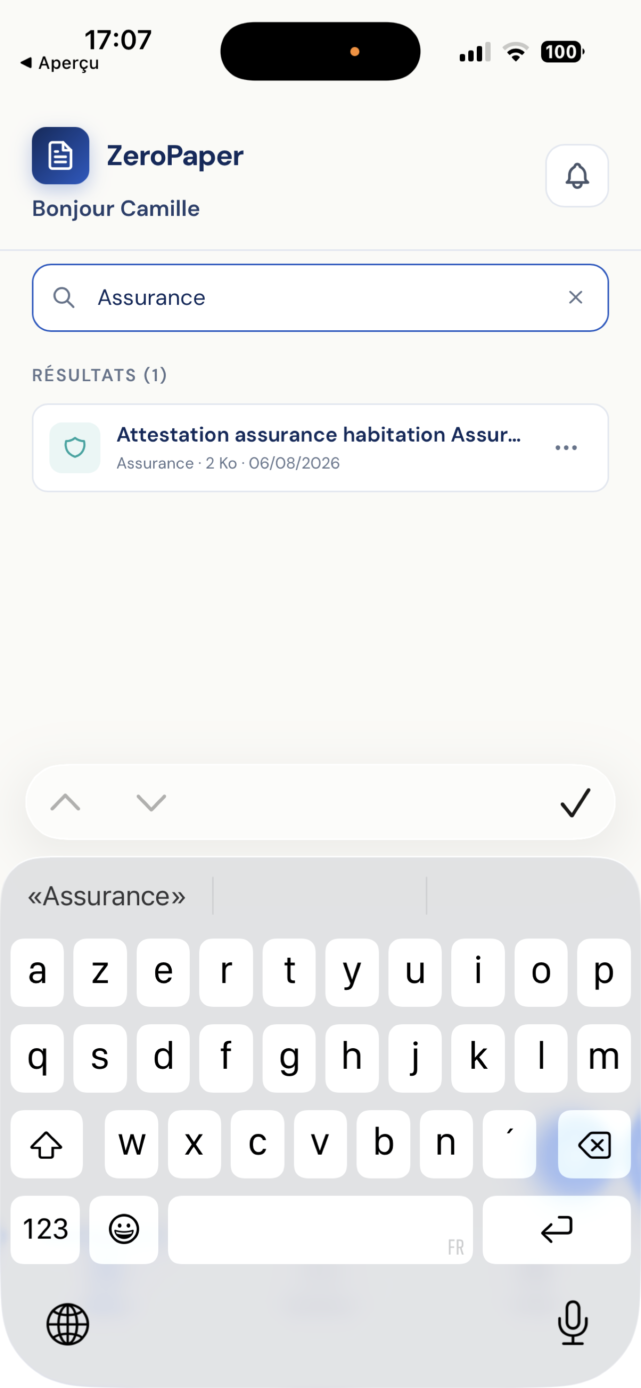 Capture d'écran ZeroPaper 4